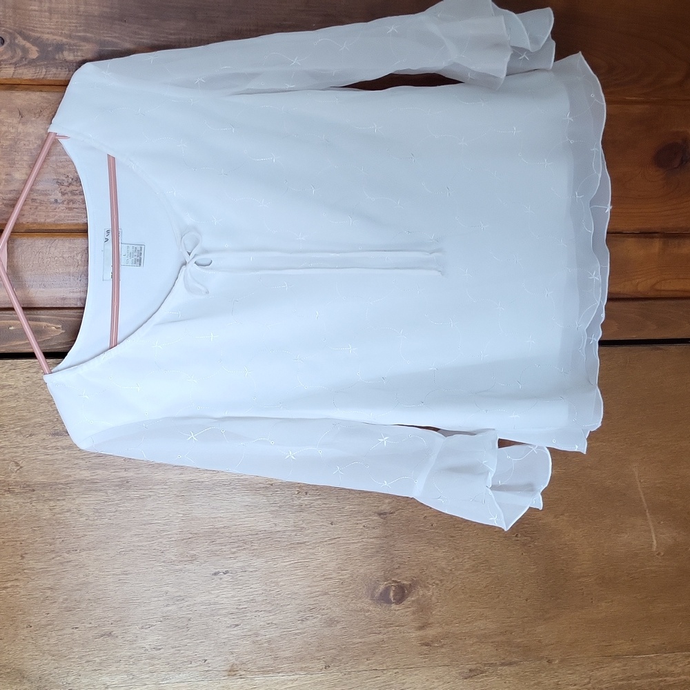White embroidered blouse